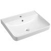 Aqualine Zen umyvadlo nábytkové 60 x 45 cm s otvorem pro baterii s přepadem keramické bílá 3060