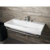 GSI Nubes umyvadlo 120 x 50 cm 3 otvory pro baterii s přepadem keramické bílá Extra Glaze 9624311