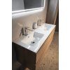GSI Pura dvojumyvadlo Slim 122 x 46 cm s otovrem pro baterii s přepadem keramické bílá Extra Glaze 8888111