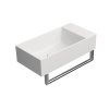 GSI Kube X umyvadlo 50 x 25 cm bez otvoru pro baterii bez přepadu keramické bílá mat 9486009