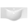 Aqualine Zara koupelnové umyvadlo 99,5 x 46,5 cm s otvorem pro baterii keramické bílá 10100