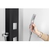 Polysan Spirit Square sprchový panel termostatický nástěnný 250 x 1550 mm černá 81251