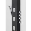 Polysan Spirit Square sprchový panel termostatický nástěnný 250 x 1550 mm černá 81251