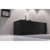 Polysan Plain panel čelní 150 x 59 cm pravý černá mat 72759.21