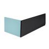 Polysan Plain panel čelní 150 x 59 cm pravý černá mat 72759.21
