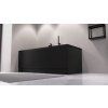 Polysan Plain panel čelní 150 x 59 cm levý černá mat 72597.21