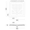 GSI Extra Flat sprchová vanička 90 x 90 x 4 cm keramická bílá ExtraGlaze 47090911