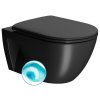 GSI Pura Eco závěsná wc mísa Swirlflush 36x55cm keramika černá mat 880726