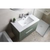 Sapho Slim keramické umyvadlo 70 x 46 cm nábytkové s otvorem pro baterii bílá 1601-70