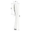 Sapho ruční masážní sprcha 4 režimy 101 mm plast chrom 1204-02