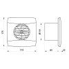 Cata UC-12 koupelnový ventilátor axiální bílá 01300000