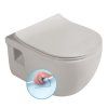 Sapho Brilla závěsná wc mísa 36,5 x 53 cm Rimless keramika latte mat 100614-114