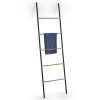 Gedy Kenta sušák ručníků na opření 450 x 1610 x 21 mm černá bambus 303141
