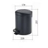 Gedy Potty odpadkový koš 3l Soft Close šedá 320981