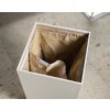 Gedy Luxury koš na prádlo 49,5 x 61,8 x 29 cm koženka bílá 103702