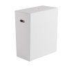 Gedy Luxury koš na prádlo 49,5 x 61,8 x 29 cm koženka bílá 103702