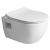 Bruckner LUNA závěsná WC mísa 35,5 x 49 cm Vortex Rimless bílá 201.331.4