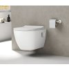 Bruckner LUNA závěsná WC mísa 35,5 x 49 cm Vortex Rimless bílá 201.331.4