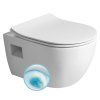Bruckner LUNA závěsná WC mísa 35,5 x 49 cm Vortex Rimless bílá 201.331.4