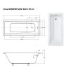 28814 obdelnikova vana modern slim