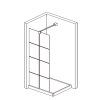 15298 walk in sprchovy kout albox black