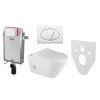 Alcaplast AM115/1000 Renovmodul komplet k zazdění se závěsným WC RIMLESS Sapho AVVA 100315 s integrovanou baterií a bidetovou sprškou