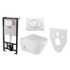 Alcaplast AM101/1120 Sádromodul komplet do sádrokartonu se závěsným WC RIMLESS Sapho AVVA 100315 s integrovanou baterií a bidetovou sprškou