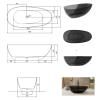 27603 volne stojici vana xara ze synteticke pryskyrice