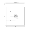 Polysan Flexia sprchová vanička 120 x 120 cm s možností úpravy rozměru litý mramor bílá 72150