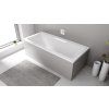 Polysan Cascata obdélníková vana 185 x 85 cm kaskáda bílá akrylát bílá 73836.101