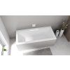Polysan Cascata obdélníková vana 185 x 85 cm kaskáda bílá akrylát bílá 73836.101