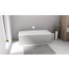 Polysan Cascata obdélníková vana 185 x 85 cm kaskáda bílá akrylát bílá 73836.101