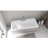 Polysan Cascata obdélníková vana 185 x 85 cm kaskáda nerez akrylát bílá 73836.100