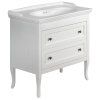 Sapho Retro koupelnová skříňka pod umyvadlo 83,5 x 80 x 43 cm masiv dřevo starobílá 1631