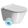 GSI Kube X závěsná WC mísa 36 x 50 cm GeniusFlush keramika bílá ExtraGlaze 941211