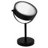 Ridder Daisy kosmetické zrcátko na postavení LED 150 mm oboustranné černá 03111010