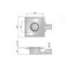 Omp Tea Tirana podlahová vpust boční 150 x 150 mm DN50 chrom 2665.695.8