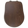 Sapho Retro 109340 WC sedátko dřevo masiv ořech/bronz