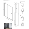 30199 sprchove dvere duo slide black
