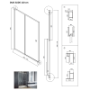 30200 sprchove dvere duo slide black