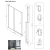 30201 sprchove dvere duo slide black