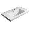 GSI Classic keramické umyvadlo 90 x 50 cm 3 otvory pro baterii s přepadem keramické bílá ExtraGlaze 8788311
