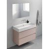 GSI Kube X keramické umyvadlo 100 x 47 cm bez otvoru pro baterii s přepadem keramické bílá ExtraGlaze 9423011