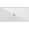 GSI Extra Flat obdélníková sprchová vanička 160 x 80 x 2 cm keramika bílá mat 46160809