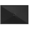 GSI Extra Flat obdélníková sprchová vanička 120 x 80 x 2 cm keramika černá mat 46120826