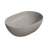 GSI Pura umyvadlo na desku 50 x 35 cm bez otvoru pro baterii bez přepadu keramické tortora mat šedá 886005
