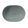 GSI Pura umyvadlo na desku 50 x 35 cm bez otvoru pro baterii bez přepadu keramické agave mat zelená 886004