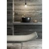 GSI Pura umyvadlo na desku 42 x 22 cm bez otvoru pro baterii bez přepadu keramické černá mat 885226