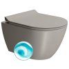 GSI Pura závěsná wc mísa Swirlflush 36 x 50 cm keramika tortora dual-mat šedá 881605