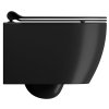 GSI Pura závěsná wc mísa Swirlflush 35 x 46 cm keramika černá dual-mat 880226